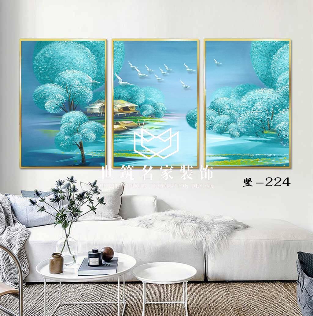 晶瓷裝(zhuāng)飾畫3聯